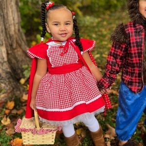 Little Red Riding Hood Toddler Girl Costume Dress